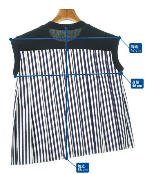 sacai（サカイ）ブラウス 紺 サイズ:1(S位) レディース/2200698772021