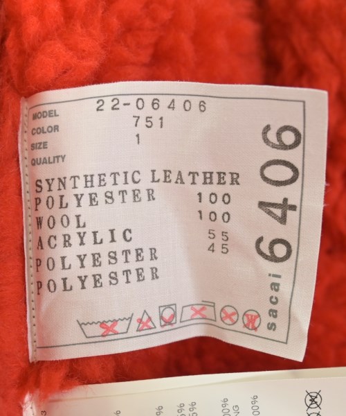 sacai（サカイ）その他 赤 サイズ:1(S位) レディース/2200695841010