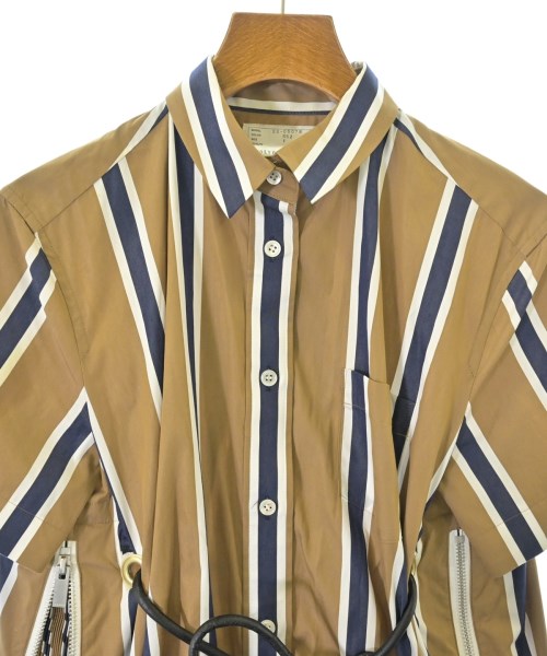 sacai（サカイ）シャツワンピース 茶 サイズ:1(S位) レディース/2200698979062