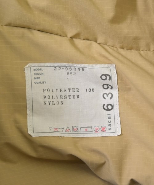 sacai（サカイ）ダウンコート ベージュ サイズ:1(S位) レディース/2200699188012