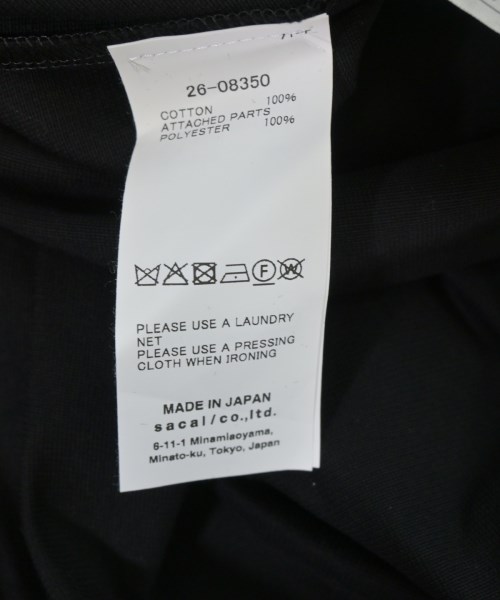sacai（サカイ）ワンピース 黒 サイズ:3(L位) レディース/2200699201063