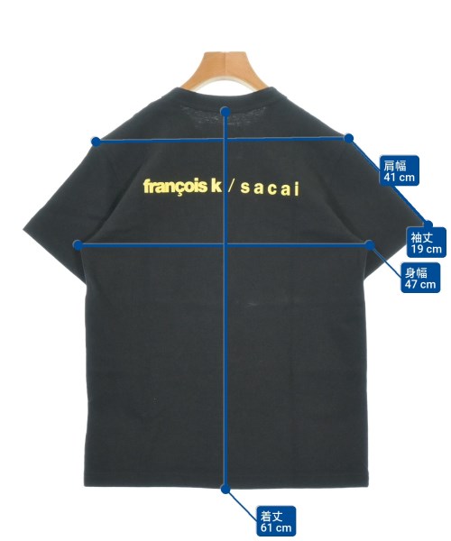 sacai（サカイ）Tシャツ・カットソー 黒 サイズ:0(XS位) メンズ/2200699249072