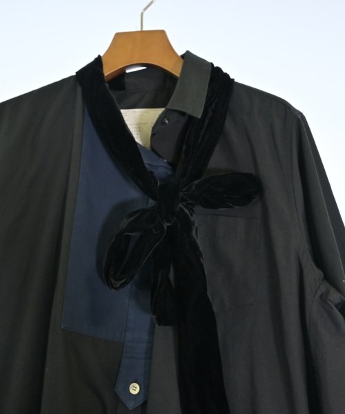 sacai（サカイ）カジュアルシャツ 黒 サイズ:1(S位) レディース/2200699500012