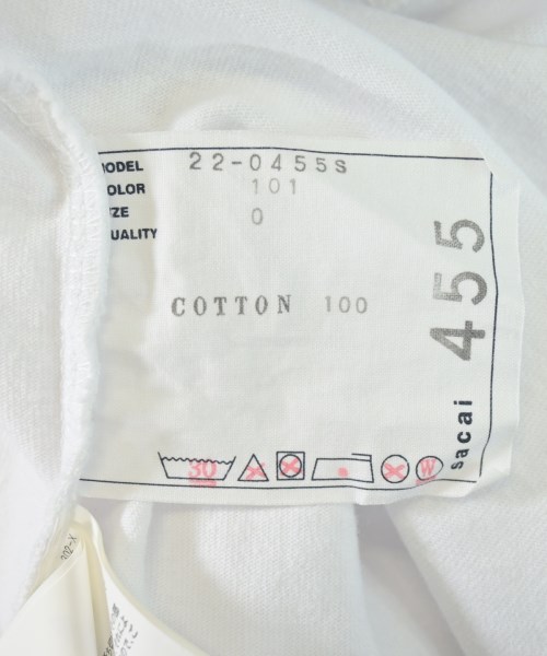 sacai（サカイ）Tシャツ・カットソー 白 サイズ:-(M位) レディース/2200697096067