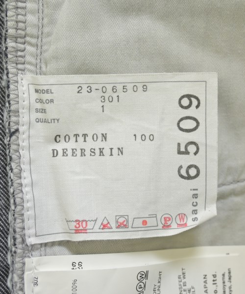 sacai（サカイ）デニムパンツ グレー サイズ:1(S位) レディース/2200701080020