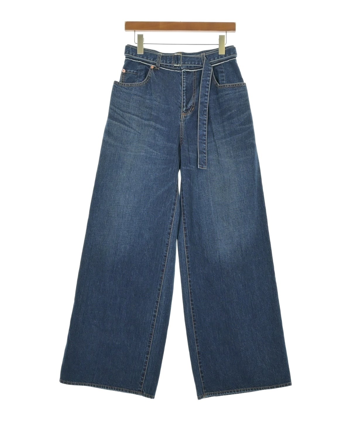 【sacai】デニム　レディース sacai（サカイ）デニムパンツ 紺 サイズ:1(S位) レディース