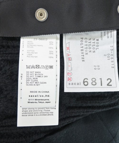 sacai（サカイ）ニット・セーター 黒 サイズ:2(M位) レディース/2200649057108