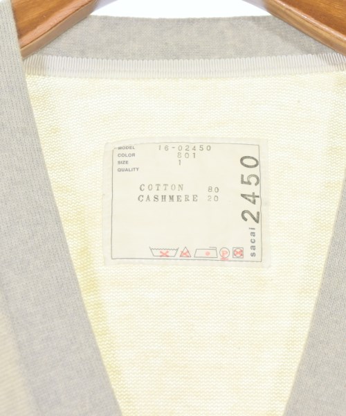 sacai（サカイ）カーディガン グレー サイズ:1(S位) レディース/2200642868053