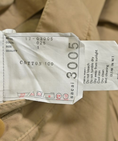 sacai（サカイ）その他 ベージュ サイズ:1(S位) レディース/2200642868244