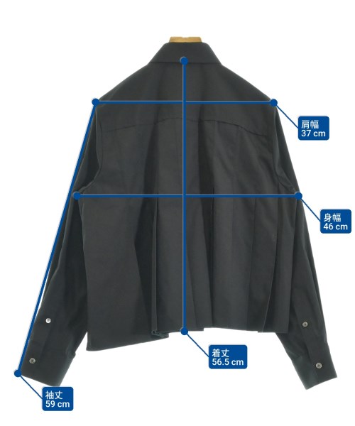 sacai（サカイ）カジュアルシャツ 黒 サイズ:1(S位) レディース/2200653037011