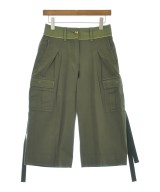 sacai（サカイ）クロップドパンツ カーキ サイズ:1(S位) レディース/2200657078065