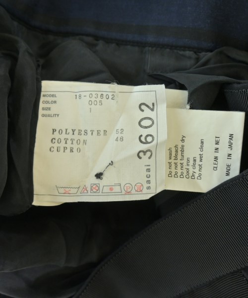 sacai（サカイ）その他 紺 サイズ:1(S位) レディース/2200657078072
