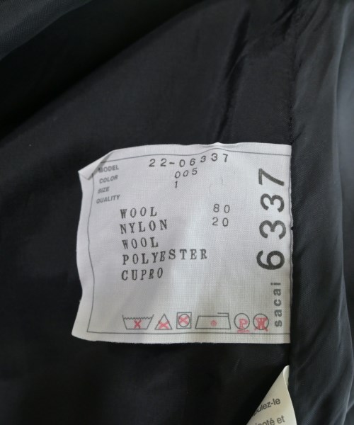 sacai（サカイ）その他 黒 サイズ:1(S位) レディース/2200657842062