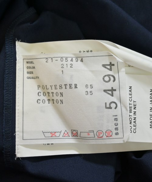 sacai（サカイ）ワンピース 紺 サイズ:1(S位) レディース/2200651078016