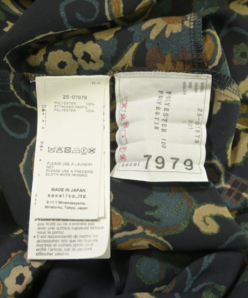 sacai（サカイ）ブラウス 紺 サイズ:1(S位) レディース/2200659043030