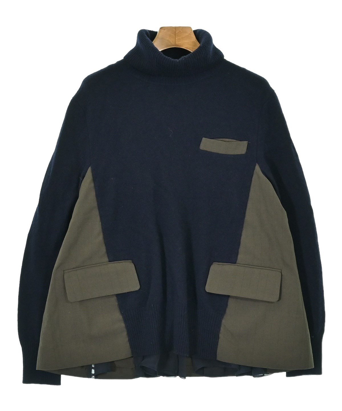 sacai（サカイ）ニット・セーター 紺 サイズ:1(S位) レディース