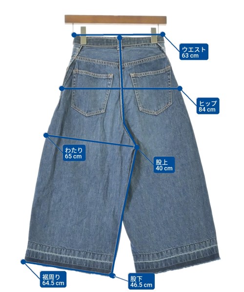 sacai（サカイ）デニムパンツ 青 サイズ:0(XS位) レディース/2200660395029