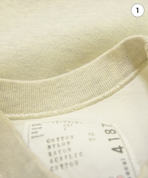 sacai（サカイ）スウェット 白 サイズ:1(S位) レディース/2200661165027