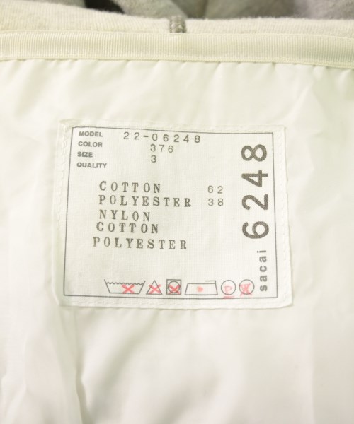 sacai（サカイ）パーカー グレー サイズ:3(L位) レディース/2200661238059