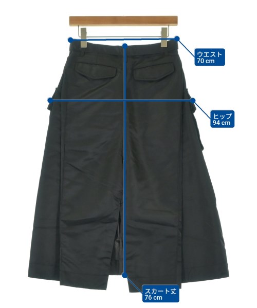 sacai（サカイ）ロング・マキシ丈スカート 黒 サイズ:1(S位) レディース/2200656311026
