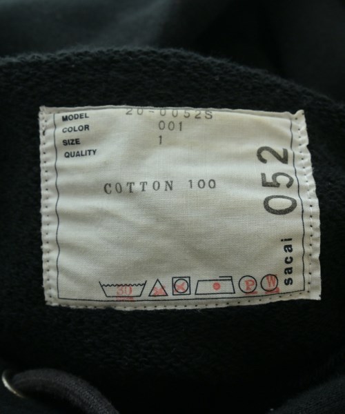 sacai（サカイ）パーカー 黒 サイズ:1(S位) レディース/2200662175018