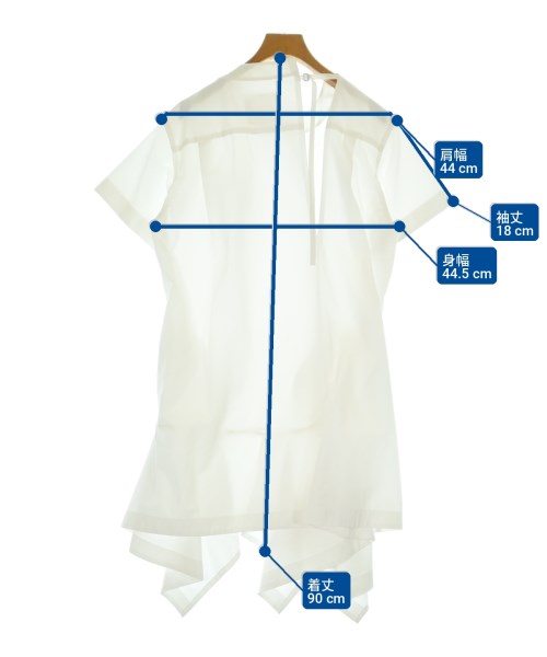 sacai（サカイ）ワンピース 白 サイズ:1(S位) レディース/2200710857019
