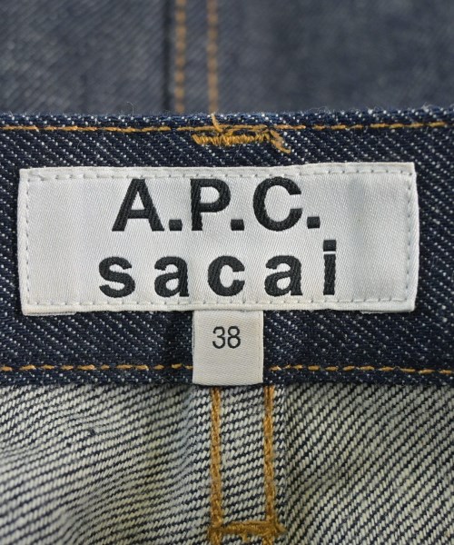 sacai（サカイ）ひざ丈スカート 紺 サイズ:38(M位) レディース/2200709699071