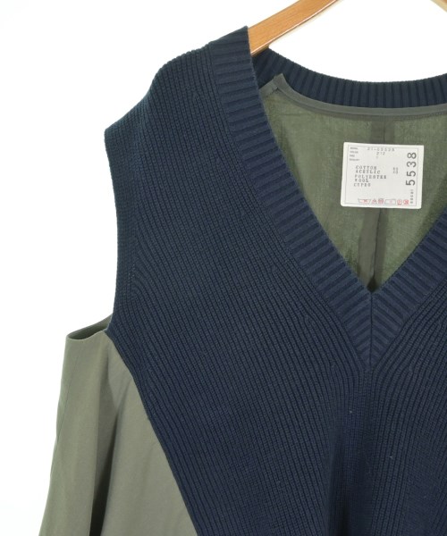sacai（サカイ）ベスト カーキ サイズ:1(S位) レディース/2200713233087