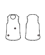sacai（サカイ）ベスト カーキ サイズ:1(S位) レディース/2200713233087