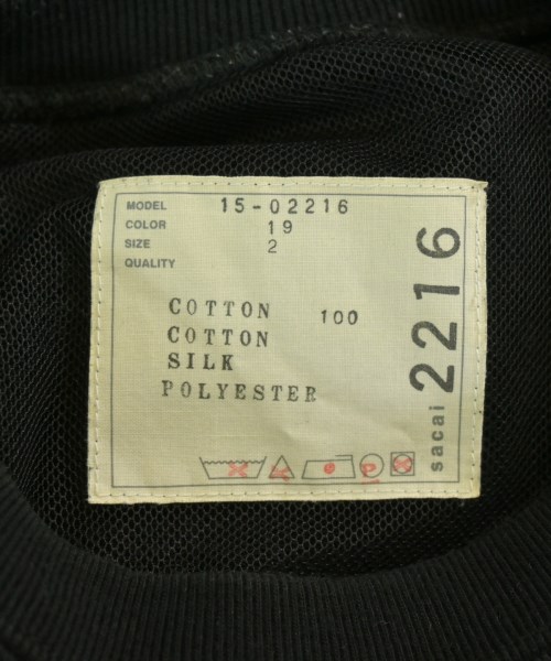 sacai（サカイ）スウェット 黒 サイズ:2(M位) レディース/2200710479044