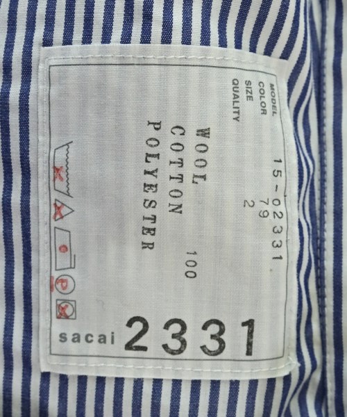 sacai（サカイ）ワンピース 紺 サイズ:2(M位) レディース/2200713836035