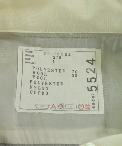 sacai（サカイ）ワンピース グレー サイズ:1(S位) レディース/2200713836042