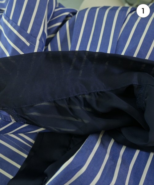 sacai（サカイ）ワンピース 紺 サイズ:1(S位) レディース/2200713836066
