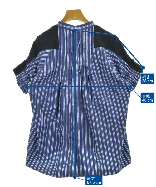sacai（サカイ）ブラウス 紺 サイズ:1(S位) レディース/2200708611067