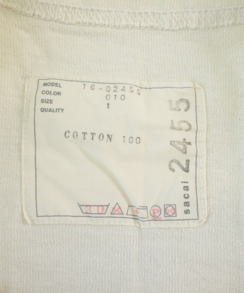 sacai（サカイ）Tシャツ・カットソー 白 サイズ:1(S位) レディース/2200714591124