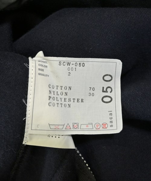 sacai（サカイ）パーカー 黒 サイズ:2(M位) レディース/2200710451040