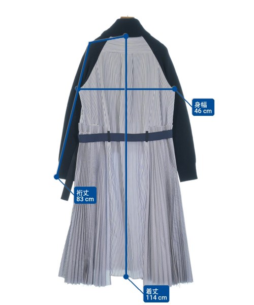 sacai（サカイ）ワンピース 紺 サイズ:1(S位) レディース/2200712230018