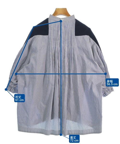 sacai（サカイ）ブラウス 紺 サイズ:2(M位) レディース/2200717056217