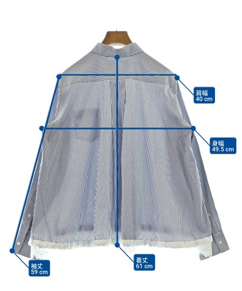 sacai（サカイ）ブラウス 白 サイズ:3(L位) レディース/2200717056224