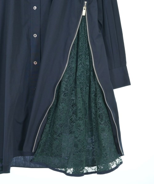 sacai（サカイ）シャツワンピース 紺 サイズ:3(L位) レディース/2200717056231
