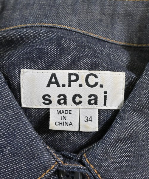 sacai（サカイ）シャツワンピース 紺 サイズ:34(XS位) レディース/2200717986057