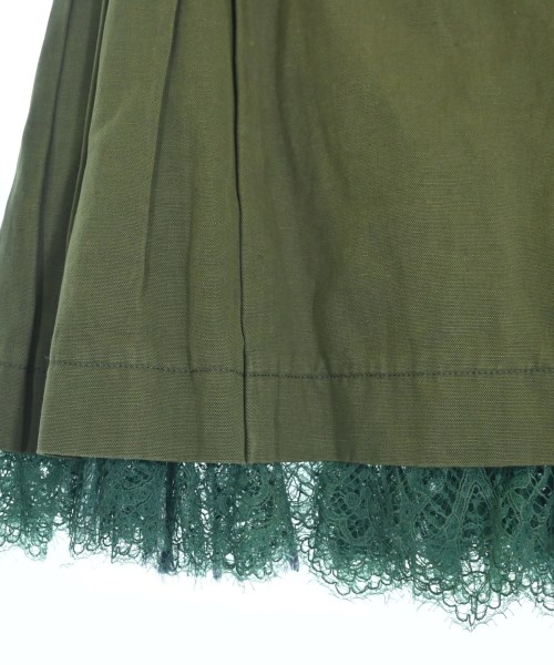 sacai（サカイ）ひざ丈スカート カーキ サイズ:2(M位) レディース/2200718097080