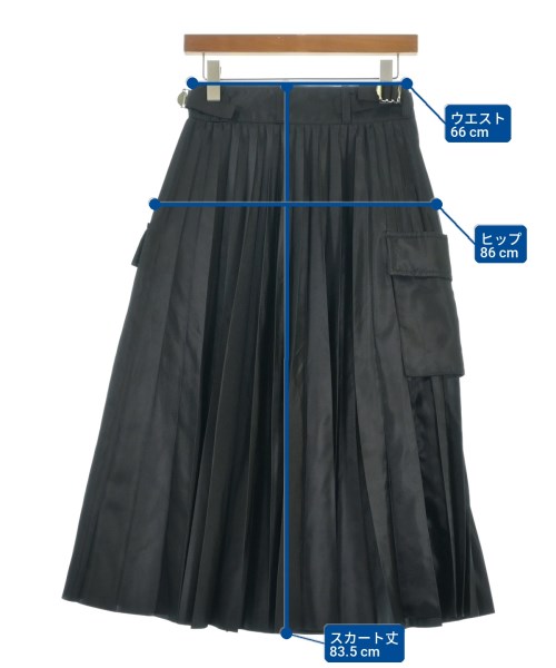 sacai（サカイ）ロング・マキシ丈スカート 黒 サイズ:1(S位) レディース/2200718632014