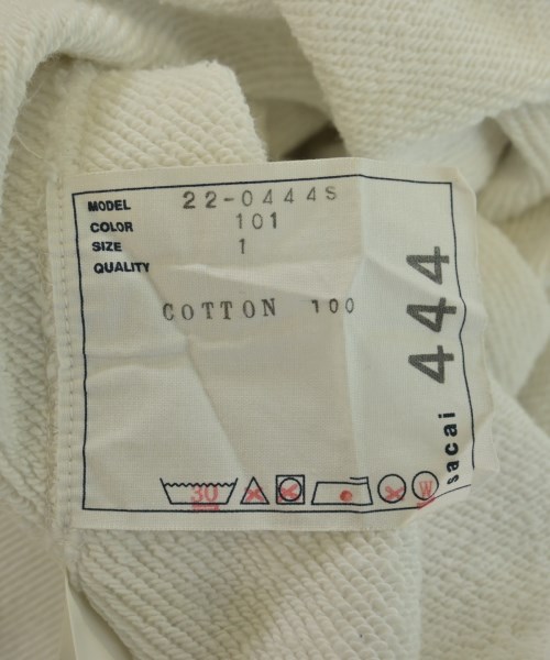 sacai（サカイ）パーカー 白 サイズ:1(S位) レディース/2200718632021