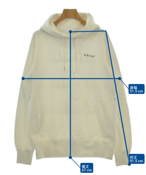 sacai（サカイ）パーカー 白 サイズ:1(S位) レディース/2200718632021