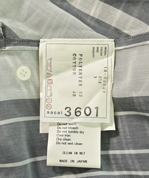 sacai（サカイ）ブラウス グレー サイズ:3(L位) レディース/2200719098048