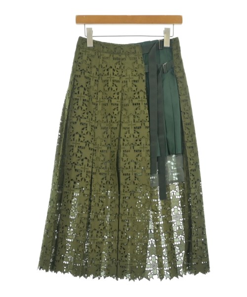 sacai(サカイ)ロング・マキシ丈スカート カーキ サイズ:1(S位)/2200643305083