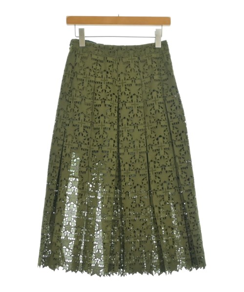 sacai（サカイ）ロング・マキシ丈スカート カーキ サイズ:1(S位) レディース/2200643305083