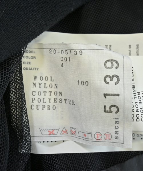 sacai（サカイ）その他 黒 サイズ:4(XL位) レディース/2200645115062