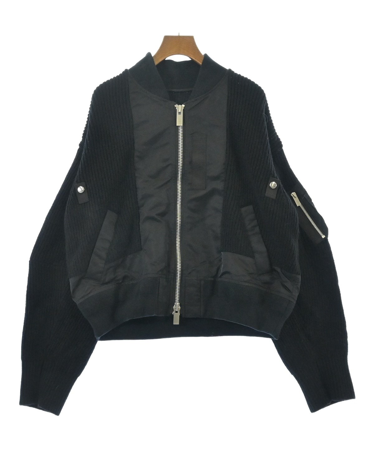 sacai サカイ ブルゾン（その他） レディース 【古着】【中古】 sacai（サカイ）その他 黒 サイズ:4(XL位) レディース/2200645115062